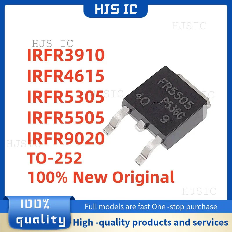 5PCS IRFR3910 IRFR4615 IRFR5305 IRFR5505 IRFR9020 TO-252 FR3910 FR4615 FR5305 FR5505 FR9020 Field Ef