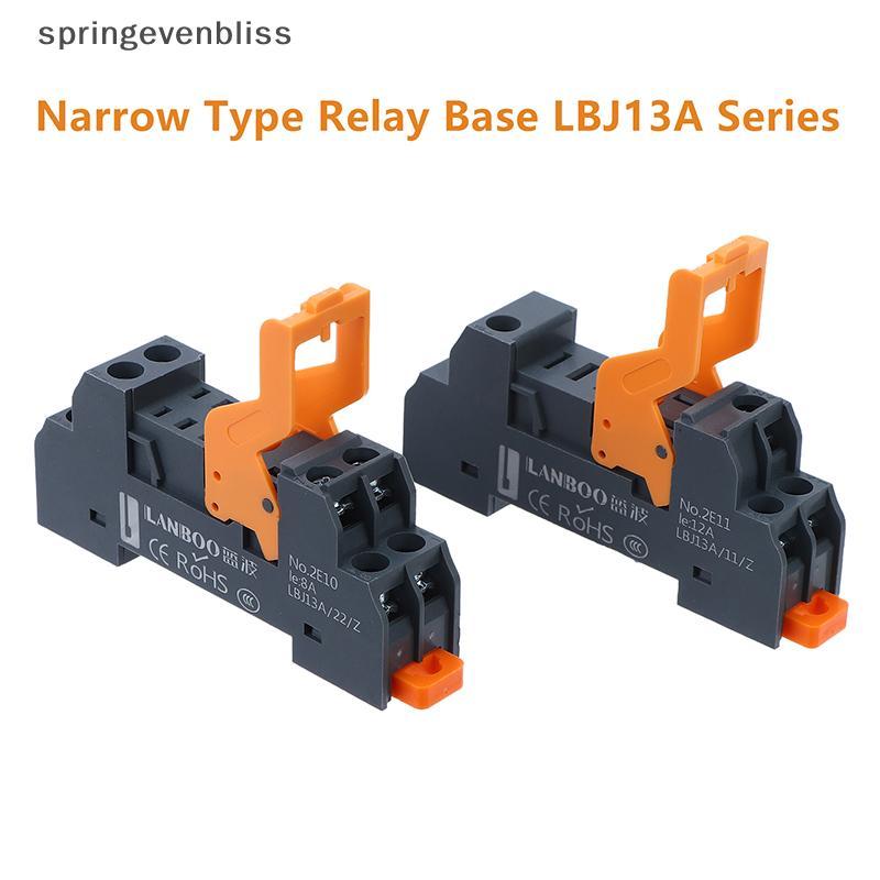 Springevenbliss N ประเภทรีเลย์ฐาน LBJ13A Series Precision Manufacturing 5Pin 8Pin 2NO2NC สําหรับ DC1