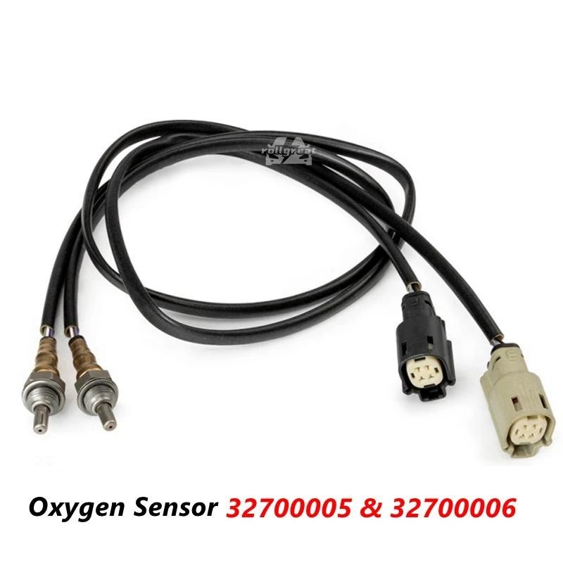 2ชิ้น 32700006 32700005 เซนเซอร์ออกซิเจนเซ็นเซอร์ O2 ด้านหน้าและด้านหลังสําหรับ Harley Davidson Dyna
