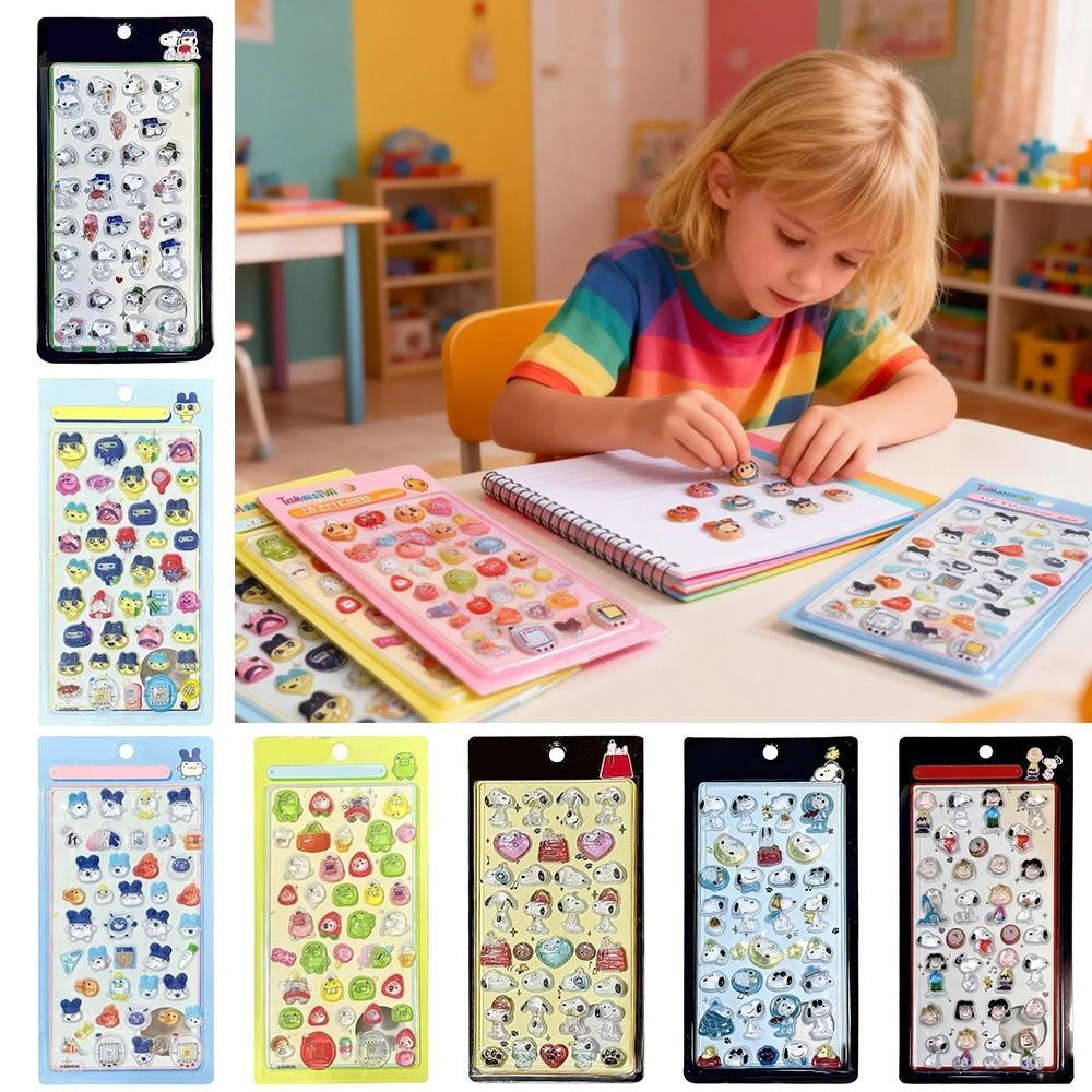 ROSEGOOD สติกเกอร์คริสตัล, การออกแบบการ์ตูน Decals สติ๊กเกอร์ Tamagotchi, โปร่งใส Bonbon Drop Seal ถ