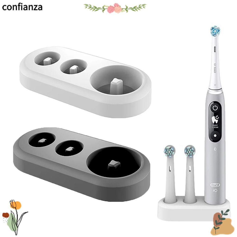 ฐานขาตั้งเปลี่ยน CONFIANZA, ที่วางแปรงสีฟันไฟฟ้าที่ทนทานใช้งานง่าย, ชั้นเก็บของหัวแปรงสีฟันประหยัดพื