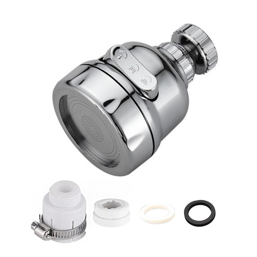 Solxion Kitchen Shower Faucet Replacement Adapter Included, Swivel Faucet Shower, Water-Saving Nozzl