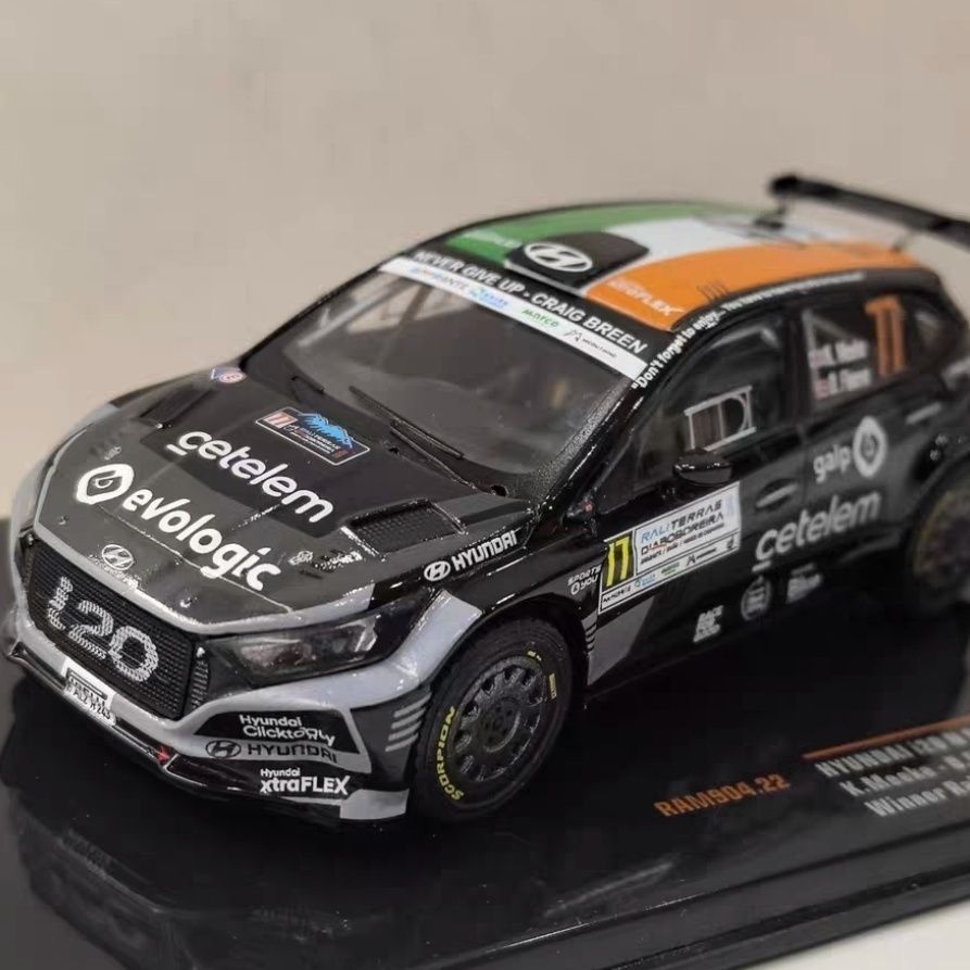 IXO 1/43 HYUNDAI i20 N #77 2023 โมเดลรถ Hyundai Rally Alloy Static