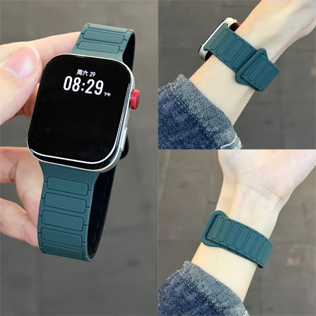 สายรัดซิลิโคนเหลวแม่เหล็กสําหรับ Huawei Fit3 Fit4 Pro,สายรัดข้อมือแบบสปอร์ตกันเหงื่อสายนาฬิการะบายอากาศ