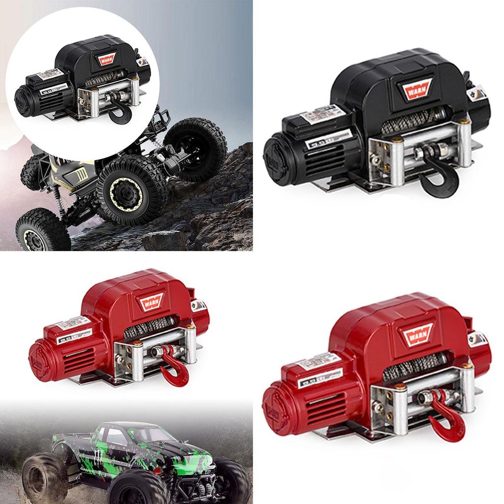 [svzfjuv] รถรุ่น Winch RC รถ Winch มินิไฟฟ้าโลหะ Winch อุปกรณ์เสริม RC Winch จําลองของเล่นไฟฟ้าโลหะอ