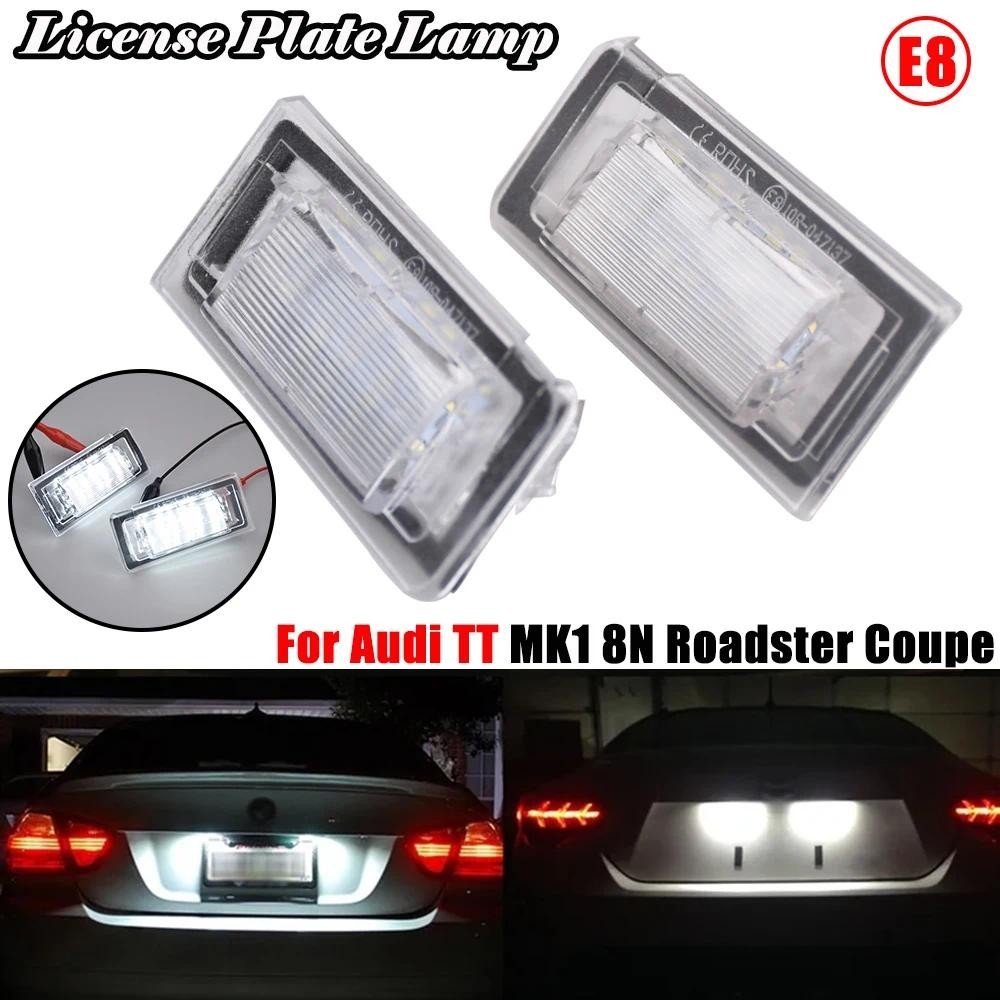 2 ชิ้น Canbus LED จํานวนใบอนุญาตแผ่นสีขาวโคมไฟสําหรับ Audi TT MK1 8N 1999-2006 TT Roadster 8N9 TT Co