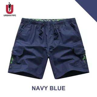 URBAN PIPE กางเกงทำงานผู้ชาย การพิมพ์ซับใน 6 กระเป๋าเหนือเข่า 28-34 Lining Printing 6 Pocket Cargo Shorts 5218