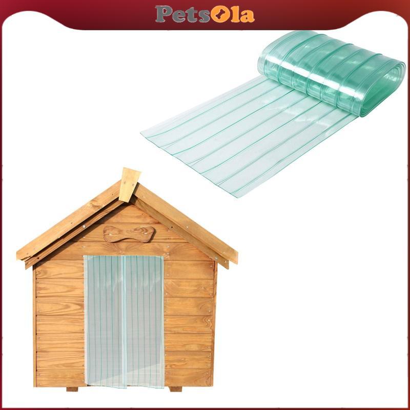 PETSOLA ม่านประตู PVC เปลี่ยนโปร่งใส Croppable สําหรับ DIY สุนัขหรือแมวประตูผลิตภัณฑ์สําหรับสัตว์เลี้ยง Kennel ความยาวประตู 1.5M แผ่นปิดประตู ราคา ถูกที่สุด ดีลบีเคเค แกลเลอรีภาพที่ 5