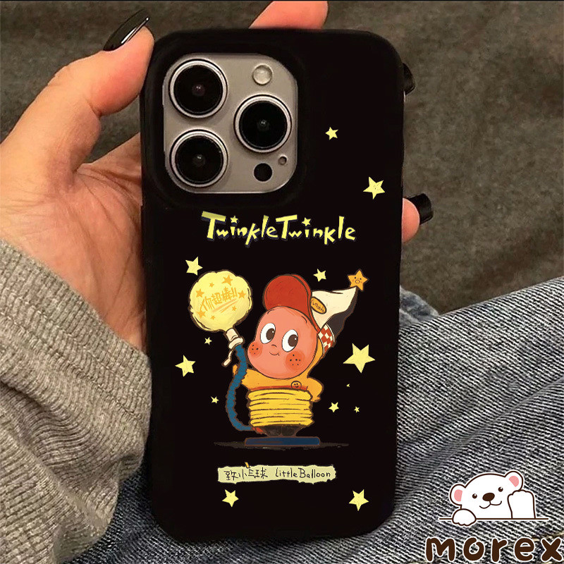 สำหรับIPhone 17 11 16 Air 15 12 13 14 Pro Max XS XR X Max 7 14 16 15 8 Plus Trend เคส Soft ด้านเงา ลายTwinkle Twinkle