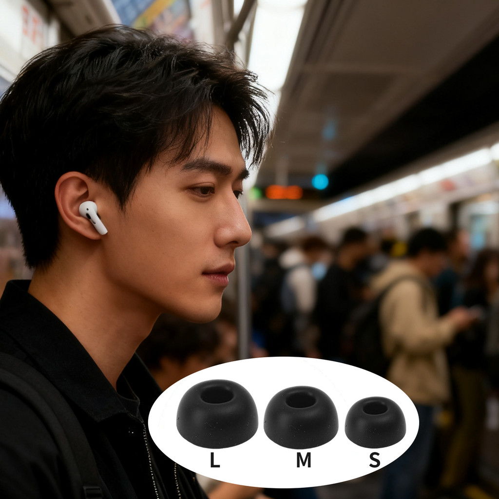 จัดส่ง 3-5 วัน จุกหูฟังฟองน้ําแบบนุ่ม 1/2/3 คู่สําหรับ รูปที่ 4