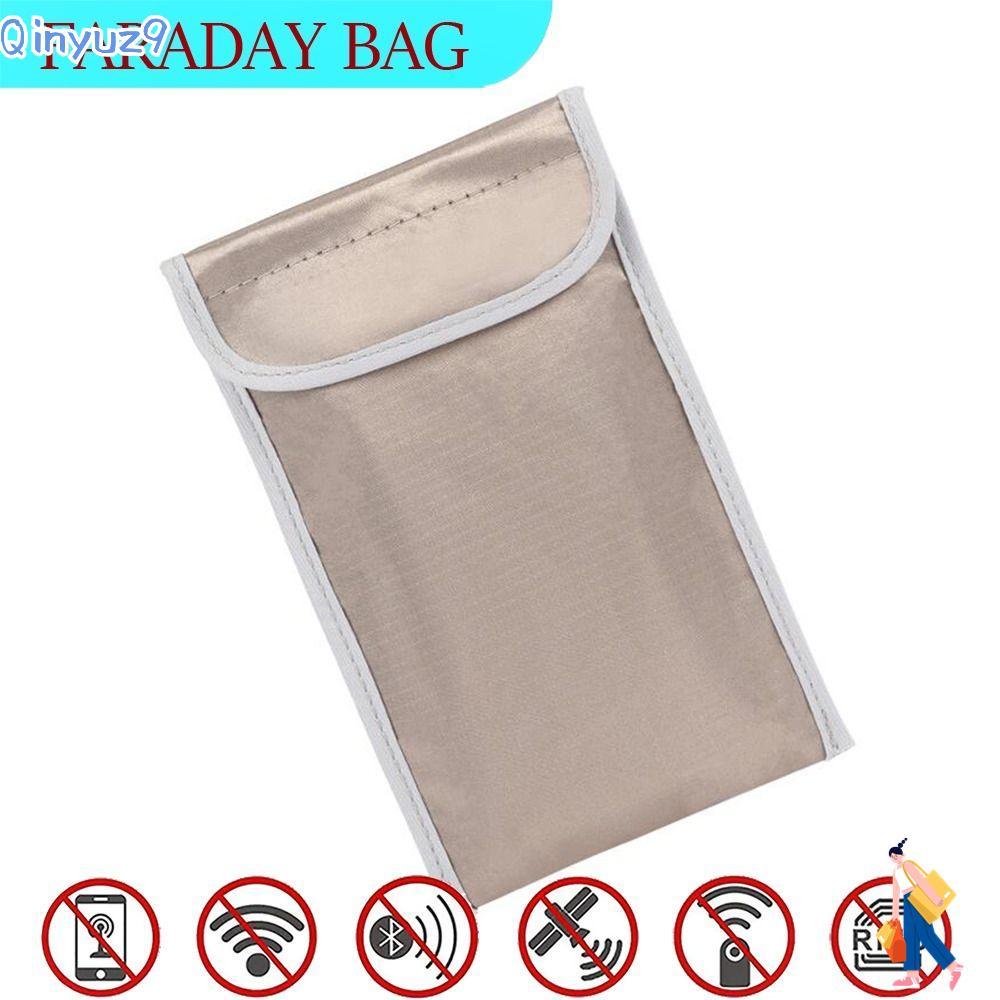 QINYUZ9 Shield Bag Pouch, Anti-รังสี IC Magnetic Card Faraday Bag, Anti-tracking Signal Blocking ป้อ