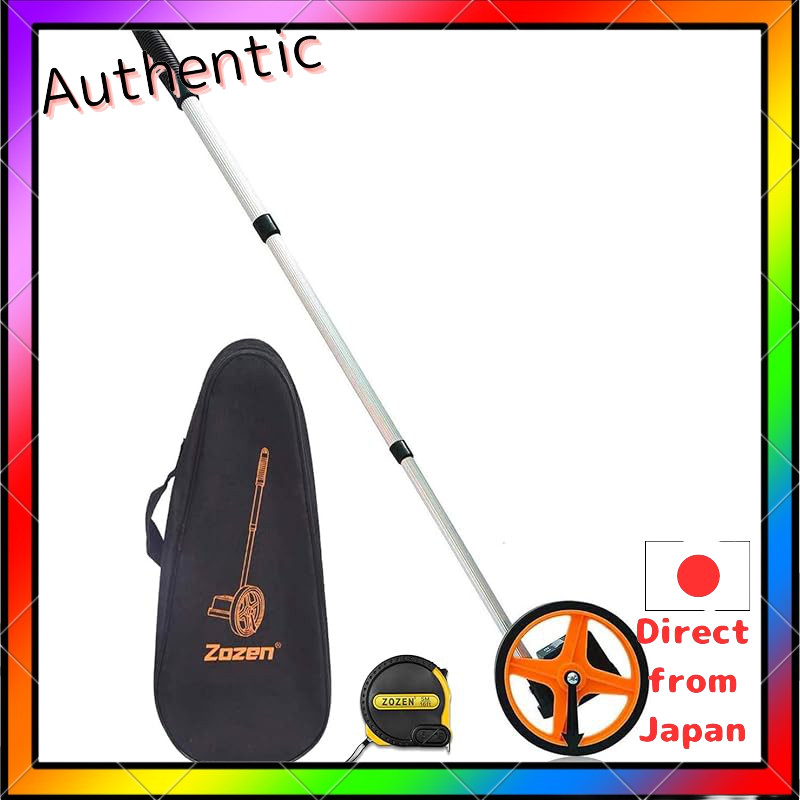 Zozen walking measure distance measuring device road measure 6-inch telescopic type 10cm to 9999m me