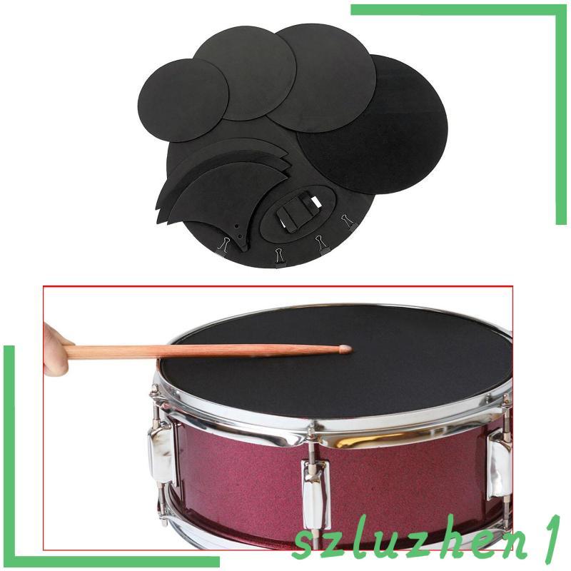 [Szluzhen1] Drum Pad Practice Drum Mute Mat Water Oil Resistance Dampening สําหรับ Billion Drum Cymb