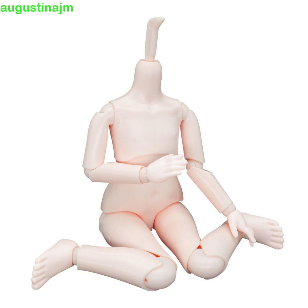 AUGUSTINAJM Dolls Head, สีขาว/ชมพู/สีแทน 1/6 Bjd Body