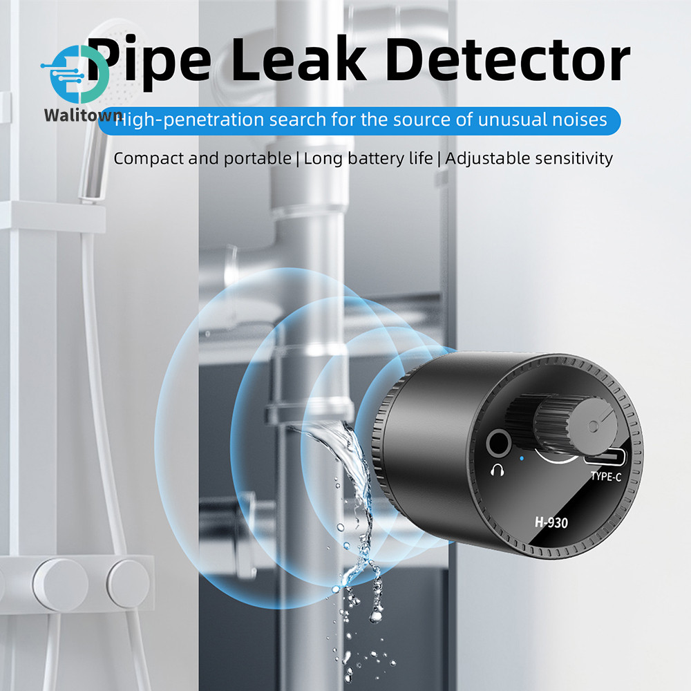H-903 High-Sensitivity Wall Pipe เครื่องตรวจจับการรั่วไหลของท่อน้ําและระบบทําความร้อนใต้พื้นแหล่งเสียงความแข็งแรง Pickup Type C