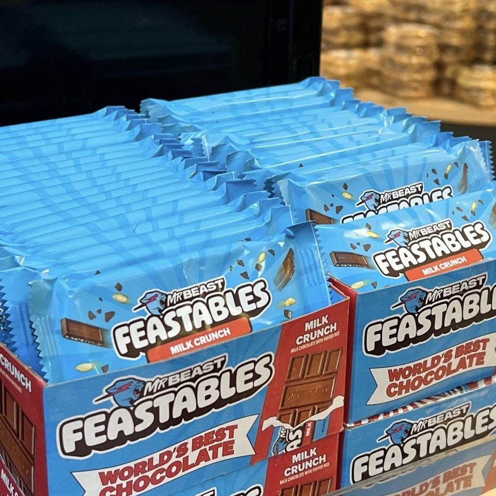 Feastables 秘Mr BEAST Iurian Daural 克力牛奶食人/Feastables 秘Mr Beast DEAST Sur BEAST 生克力牛奶 0506