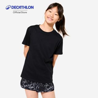 Decathlon Girls' Multisport Breathable T-Shirt เสื้อยืดใส่เล…