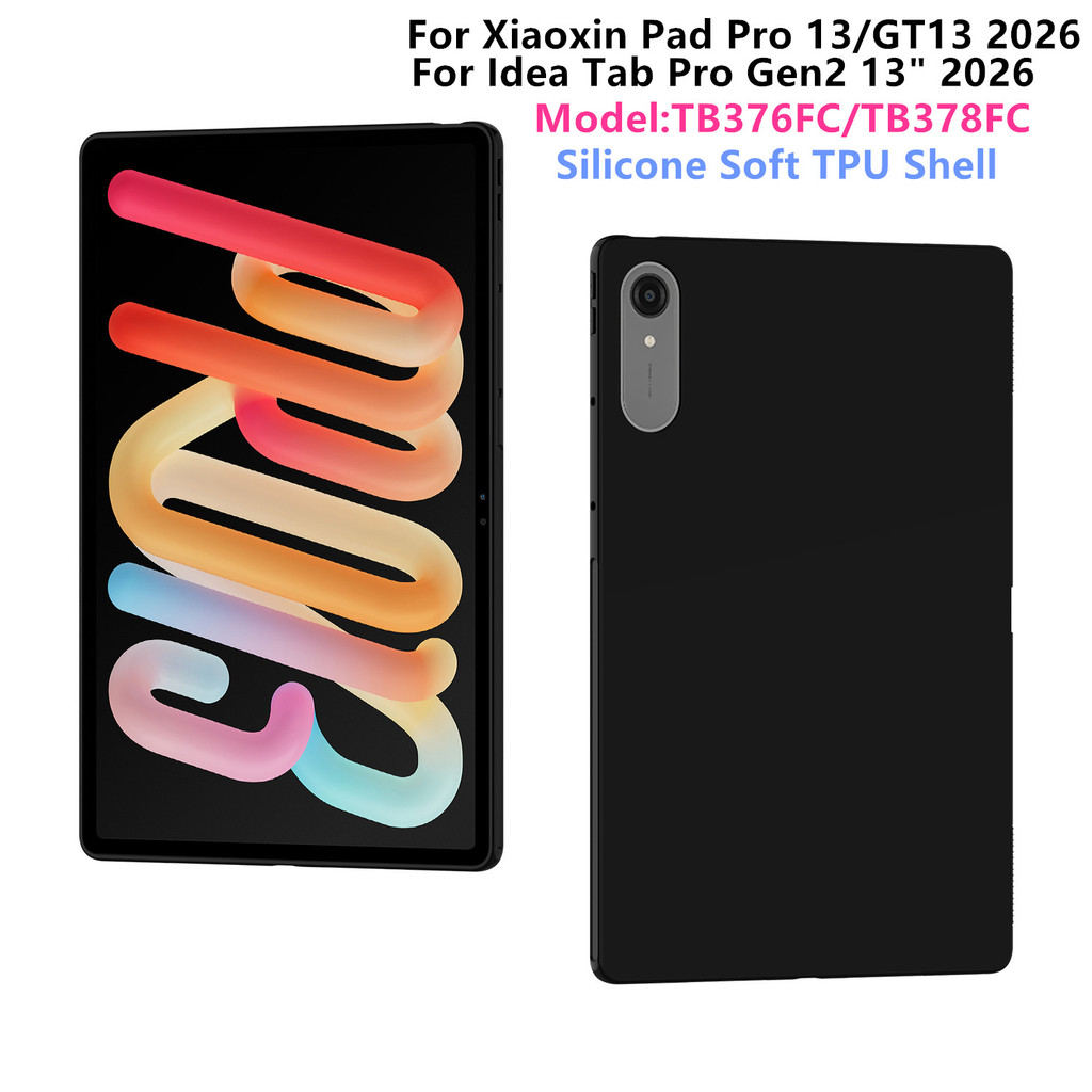 สําหรับLenovo Xiaoxin Pad Pro 13/GT13 2026 ฝาครอบซิลิโคนสําหรับไอเดียTab Pro Gen2 TB376FC TB378FC 13