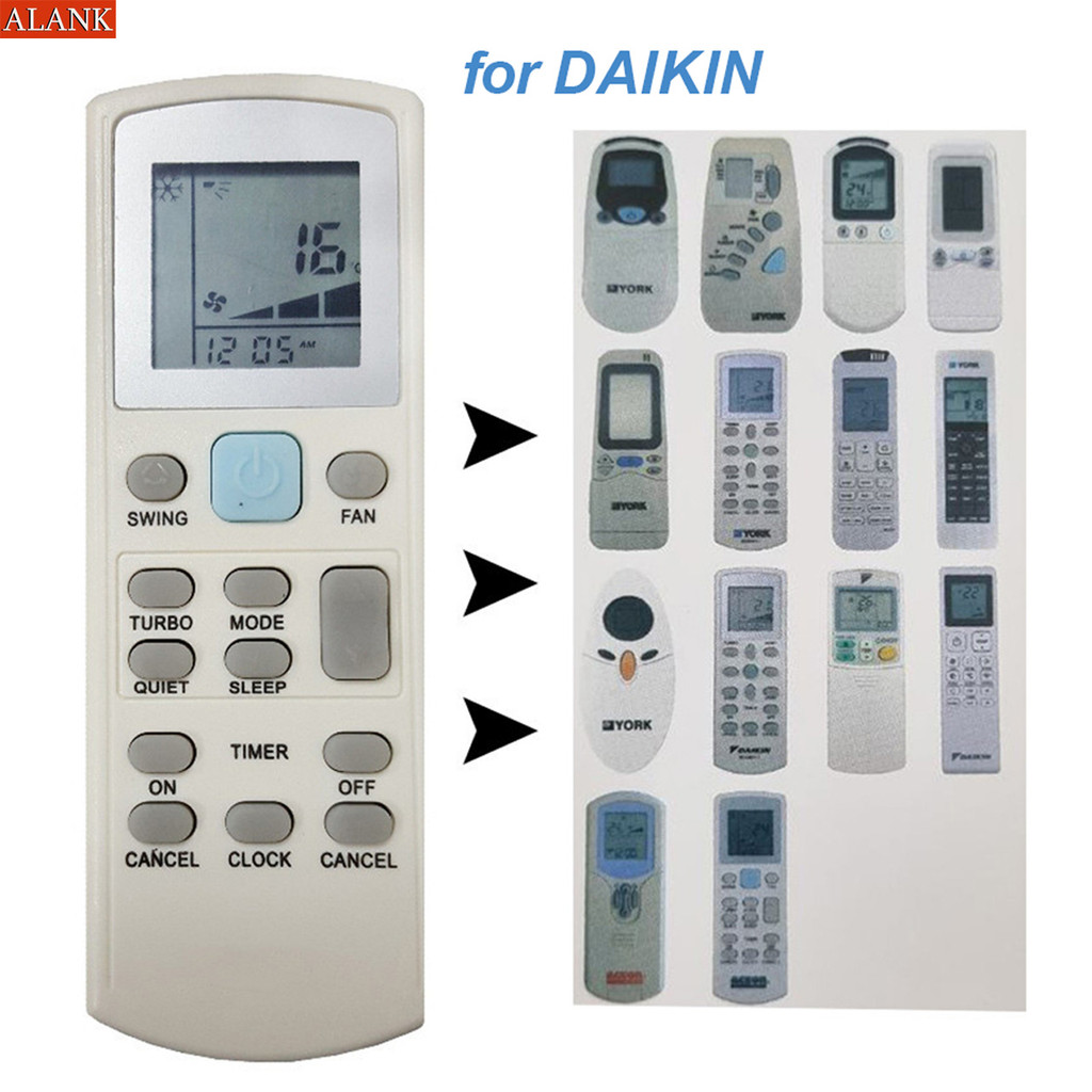 ALANK รีโมทสากล รีโมทแอร์ daikin ACSON YORK(เครื่องปรับอากาศแยกที่รองรับ) GS02 ECGS02 APGS02