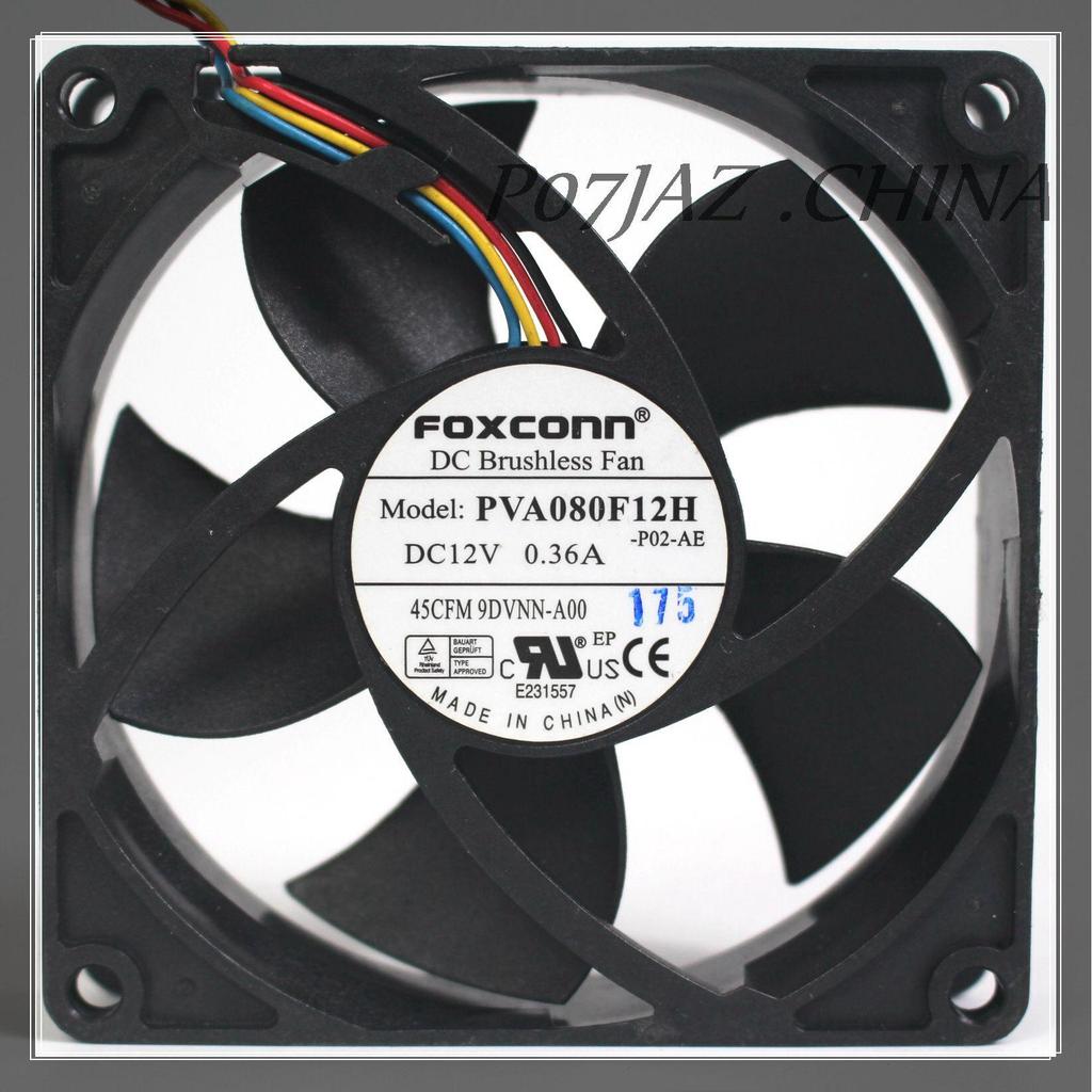 [พัดลมระบายความร้อนคอมพิวเตอร์] FOXCONN FOXCONN PVA080F12H 12V 0.36A 8CM 20MM 8020 4IN PWM Cooling