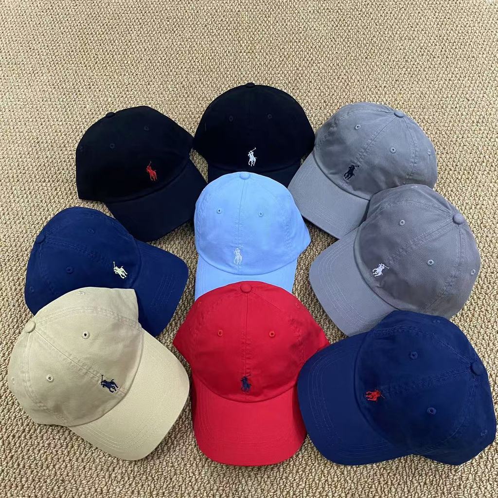 9LJK RL Hat polo Baseball cap for men and women with embroidered pony logo