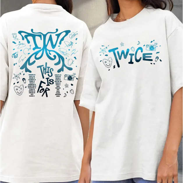 TWICE 2026 Tour T สําหรับเสื้อยืด One Cotton Kpop Merch