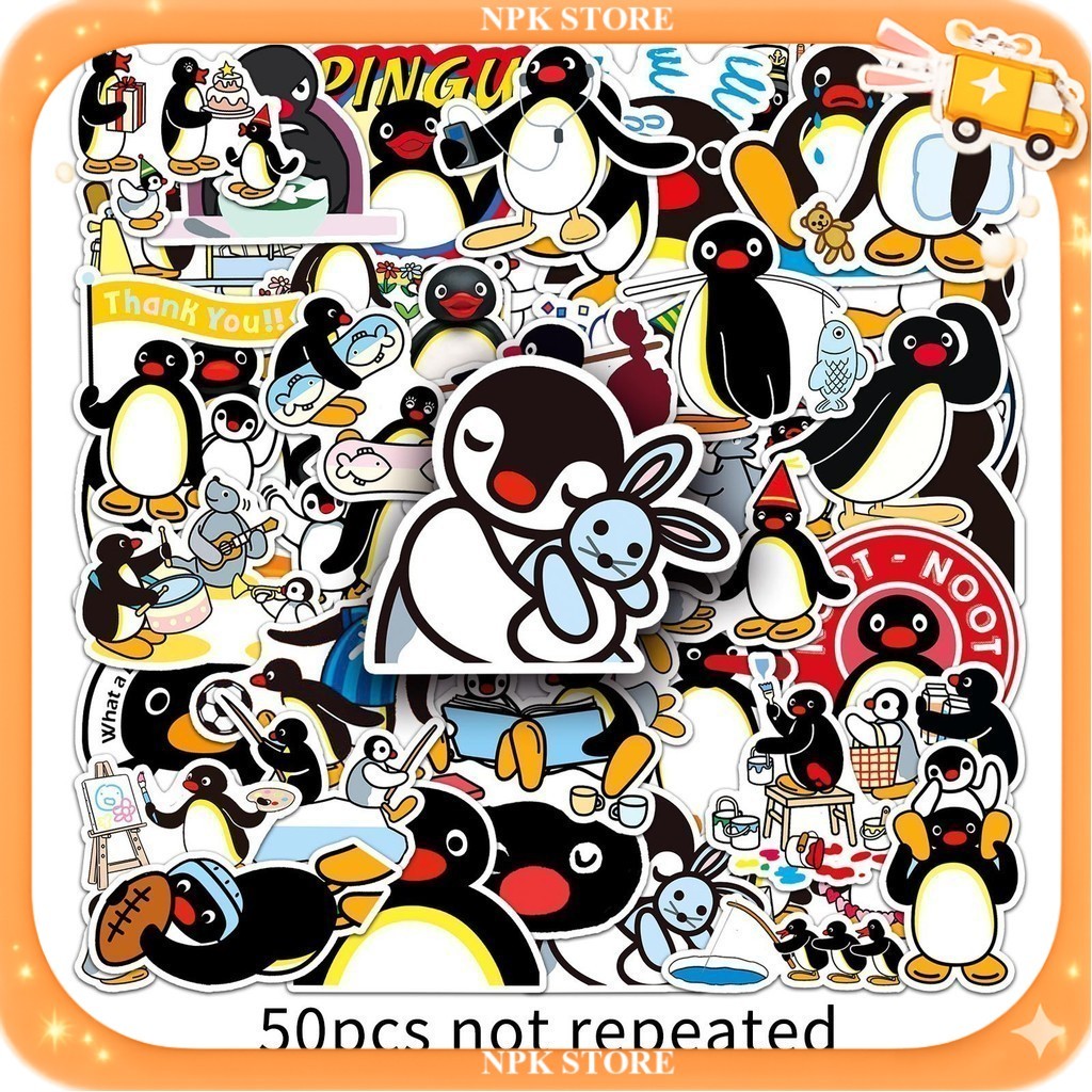 🔥🇹🇭พร้อมส่ง🇹🇭🔥 50ชิ้น สติกเกอร์ หมีเนย สีเหลือง การ์ตูนน่ารัก Butter Cream Bear Cartoon  Sticker
