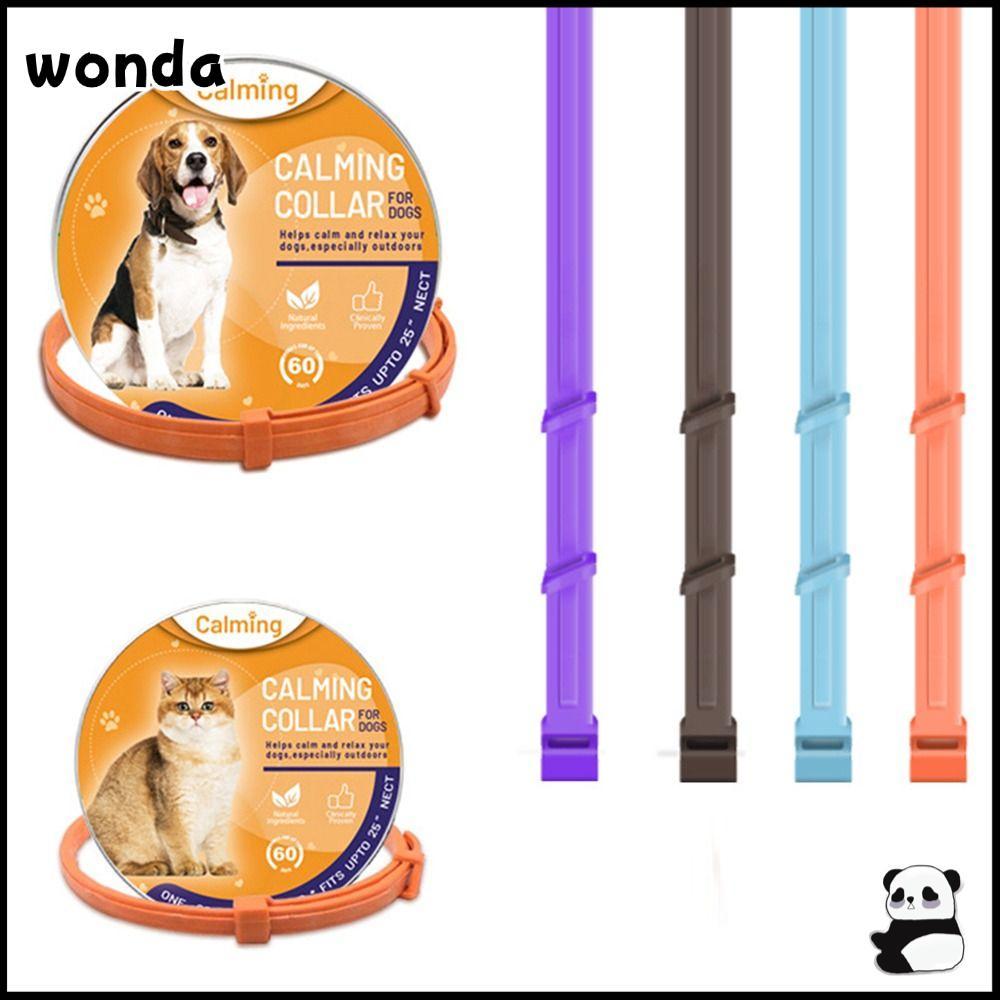 WONDA สร้อยคอสุนัขแมว TPR Pet Supply กันน้ําความวิตกกังวลบรรเทา