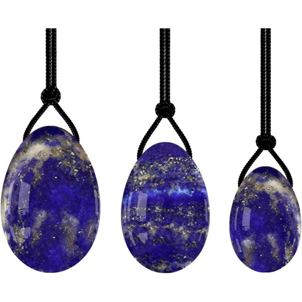 ชุดไข่คริสตัล Yoni โรสควอTZ สำหรับการออกกำลังกาย Kegel พร้อมไข่มรกต Lapiz Lazuli