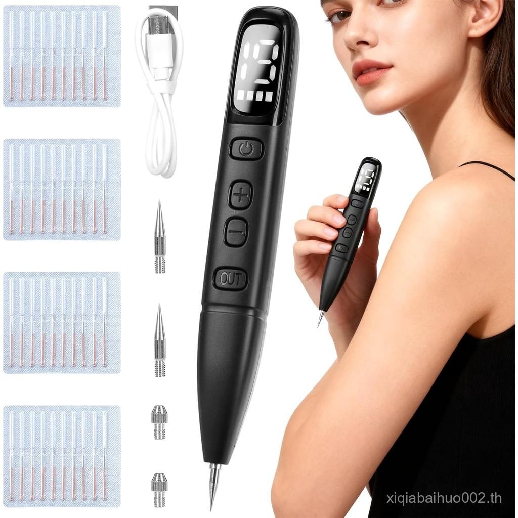 Plaa Warts Remover ปากกากําจัดไฟฟ้า 19 ระดับปรับได้และ LED แบบพกพาชาร์จ Dermatrological เครื่องมือสํ