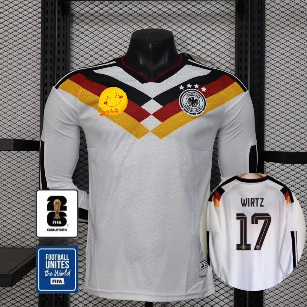 เสื้อเจอร์ซีย์แขนยาวแบบทีมชาติเยอรมัน WIRTZ ขนาด 26/27