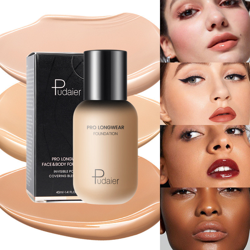 ขายร้อน pudaier Foundation ครีมแต่งหน้าคอนซีลเลอร์ Repairing Moisturizing bb ครีมขวดเล็ก Liquid Foun