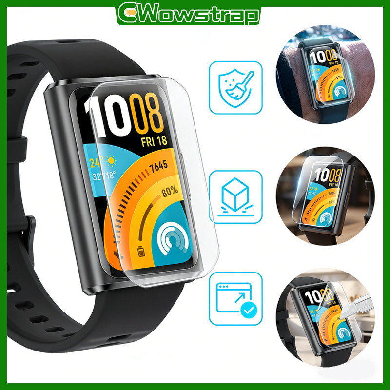 แก้วนิรภัย 9D แผ่นฟิล์ม / ฟิล์มอ่อน for Smartwatch Huawei Band 11/11 Pro /10 9 8 7 NFC อุปกรณ์ป้องกั