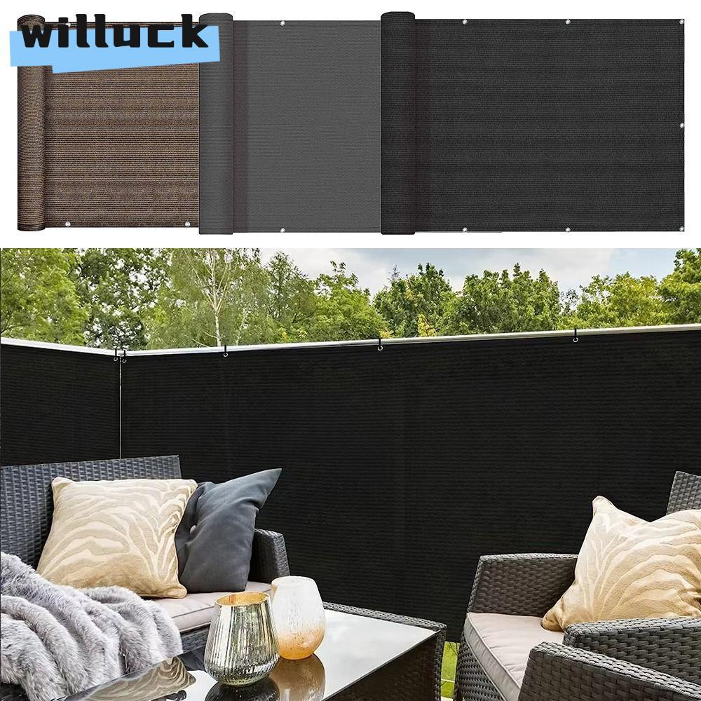 WILLUCK ผ้าแรเงาระเบียง, กันน้ํา 3/5/6M Sun Shading Sails, รั้วรั้วรั้วคุณภาพสูง Patio