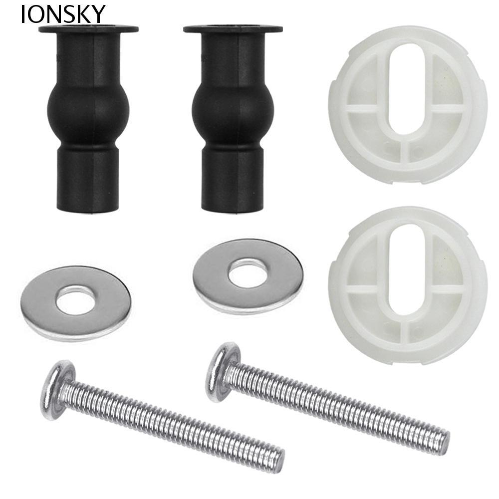 IONSKY ที่นั่งชักโครกสลักเกลียวสกรูและถั่วสําหรับสลักเกลียวฝาชักโครกชิ้นส่วนทดแทนบานพับอุปกรณ์เสริมเครื่องมือยึดตัวยึด
