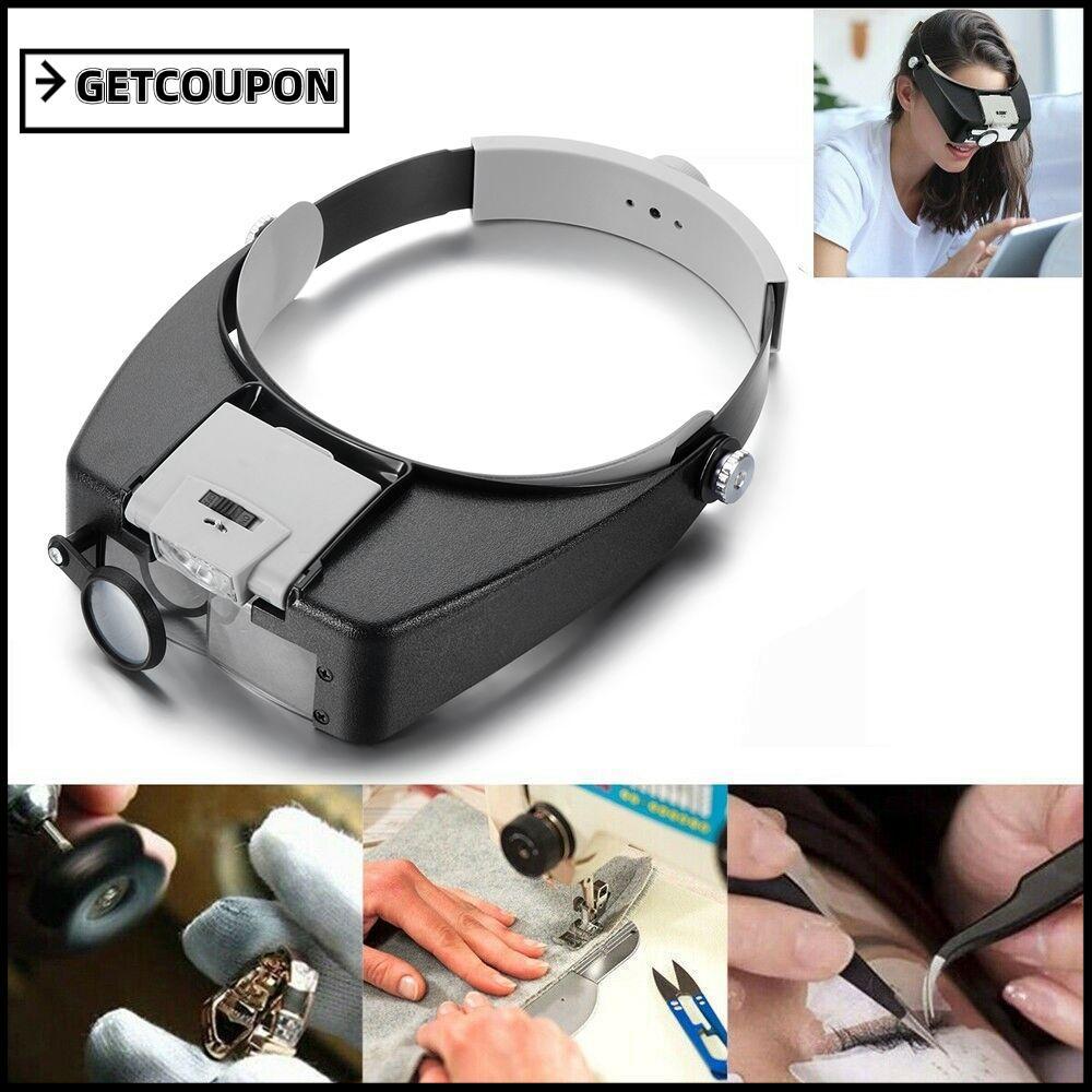 แว่นขยายหัวไฟLoupe สำหรับงานซ่อมแบบคาดศีรษะ