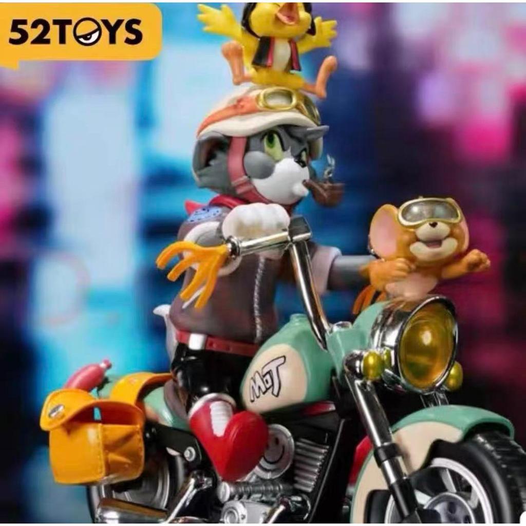 จัดส่งฟรีพร้อมสต็อก TOM และ JERRY Cat และ JERRY Mouse Retro รถจักรยานยนต์อินเทรนด์เล่นรูปอินเทรนด์ขอ