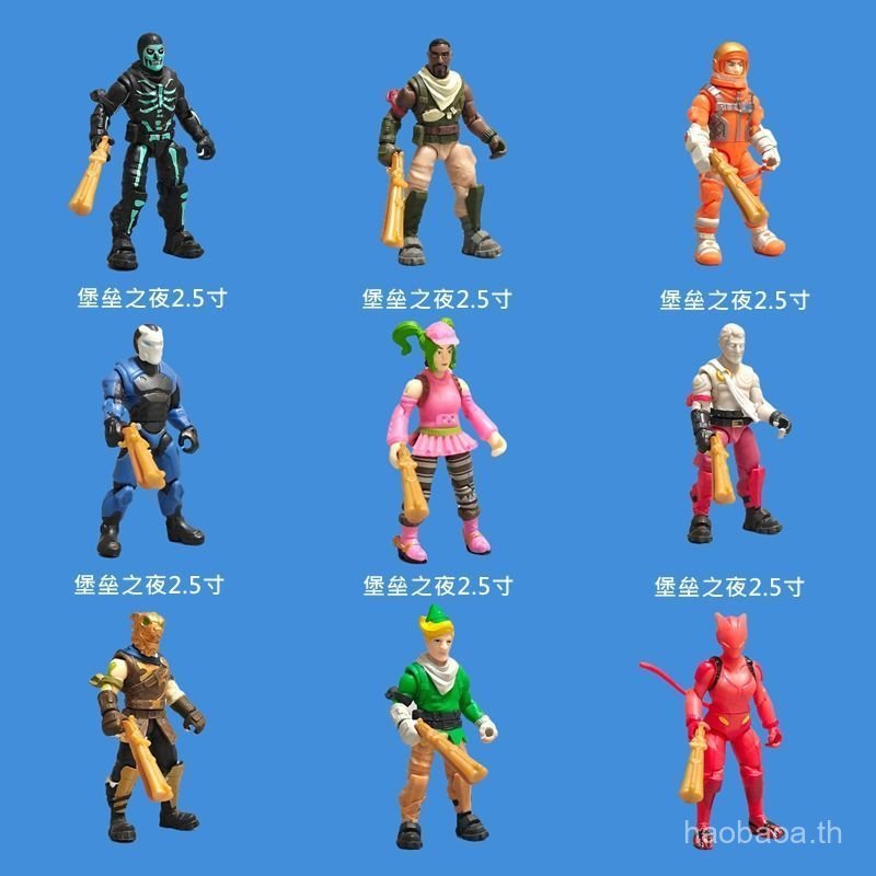 สินค้าใหม่ Jazwares สินค้าจํานวนมาก Fortress Night 8 ซม.ตุ๊กตาเคลื่อนย้ายได้ของเล่นใหม่เครื่องประดับ