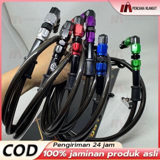 Selang Rem Cakram TQ6 Vietnam Banjo Bengkok Fit 90° Panjang 95cm pnp Universal