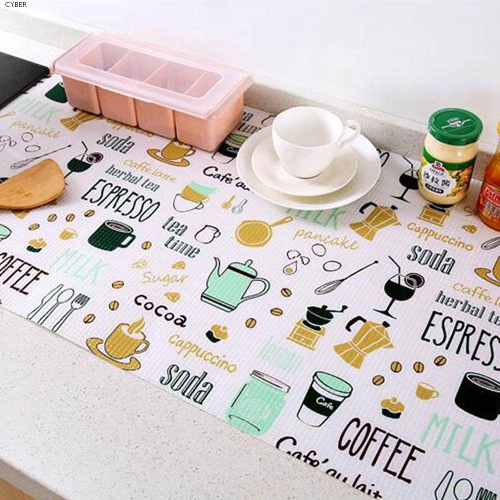 CYBER Cabinet Mat Waterproof Non Slip Drawer Mat Closet Cupboards Cabinet Drawer Cupboard Placemat