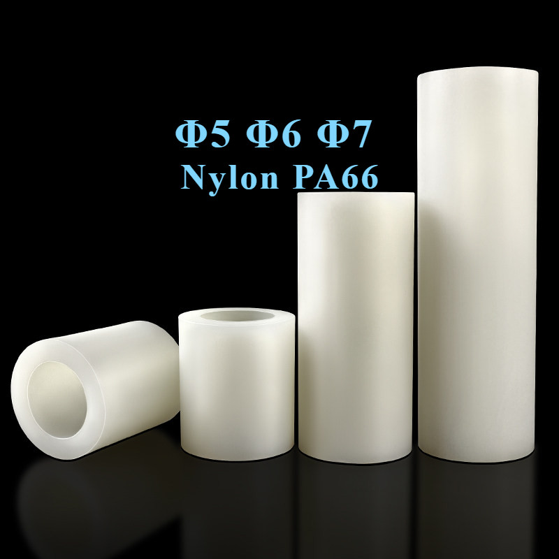 คอลัมน์แยก ABS สีขาว, คอลัมน์แยกฉนวน, คอลัมน์แผ่นพลาสติก 3mm4mm ผ่านคอลัมน์ปลอกไนลอน Φ5 Φ6 Φ7 [12XXX