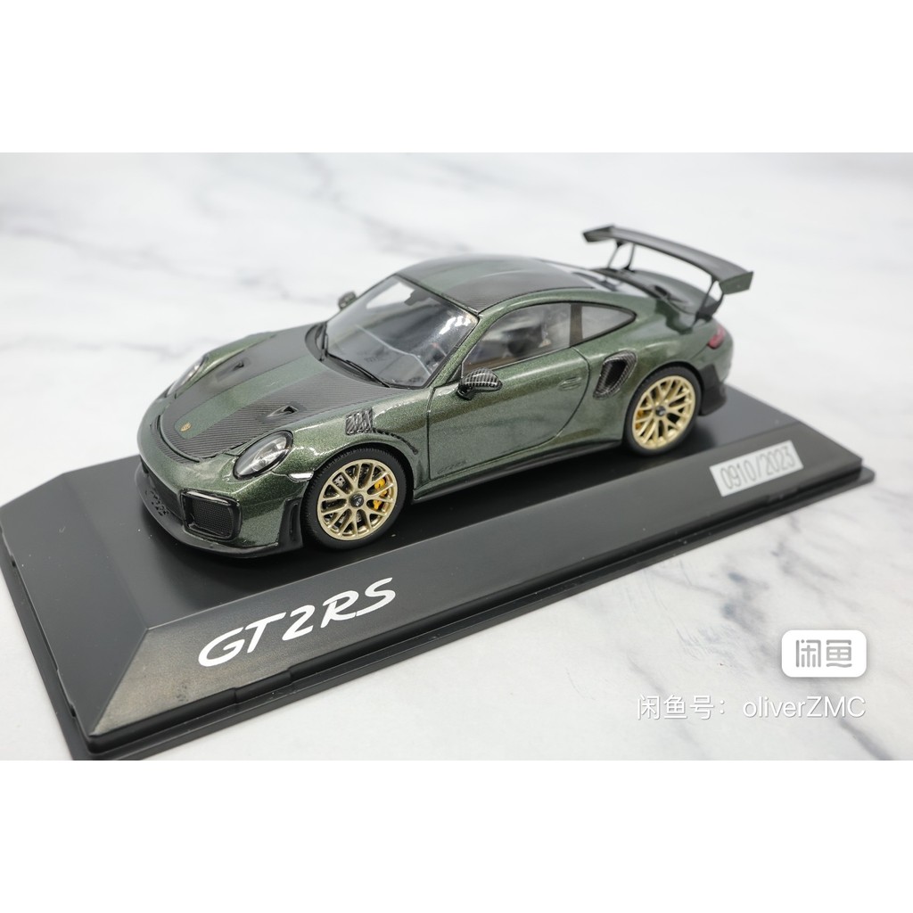 [Orphan] spark 1/43 Porsche 911gt2rs 911 gt2 rs Oak Green, Porsche Original Factory Package Original