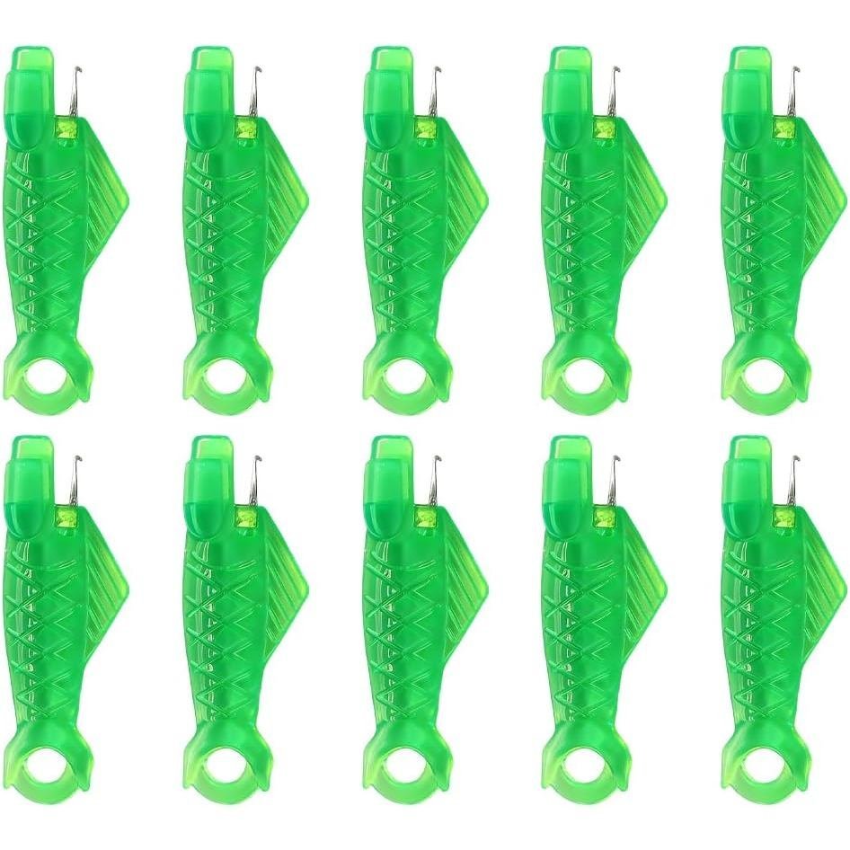 10 Pcs Fish Mouth Sewing Machine Needle Threader,Automatic Sewing Needle Threader,Simple Needle Thre