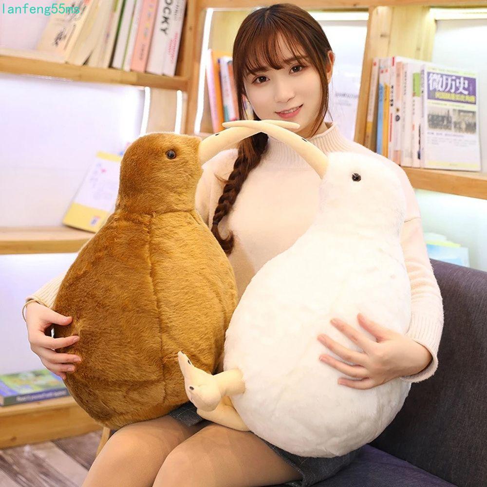 LANFENG Kiwi Bird Plush ของเล่นเหมือนจริง Kiwi Bird ตกแต่งบ้านตุ๊กตาเด็ก 20/30/50 ซม.หมอนการ์ตูนของเ