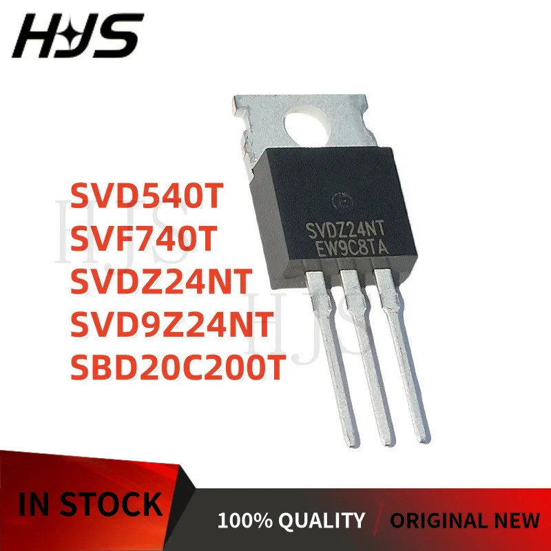 10PCS SVD9Z24NT SBD20C200T SVF740T SVDZ24NT SVD540T TO-220 MOSFET ทรานซิสเตอร์ยี่ห้อในสต็อก mos ชิป 