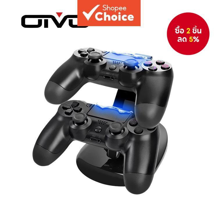 OIVO แท่นชาร์จคู่ Micro USB สําหรับจอย PS4, อุปกรณ์เสริมขาตั้งสําหรับ PS4