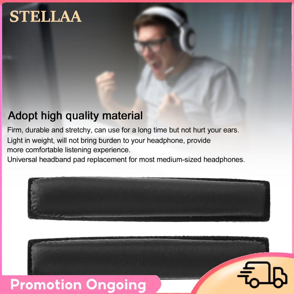 stellaa แผ่นรองหูฟังแบบคาดศีรษะสำหรับ PX100 PX100ii PX200 PX80 ติดบนหูฟัง (สีดำ)