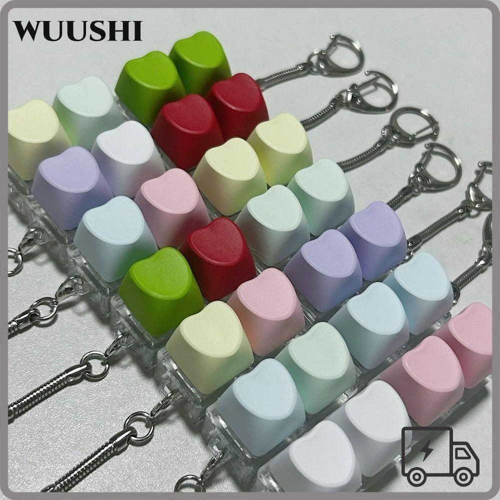 WUSHI Keycap Pinch ของเล่น, 2 คีย์บรรเทาความเครียดปุ่ม Keycap, DIY Mechanical Finger คีย์บอร์ด Fidge
