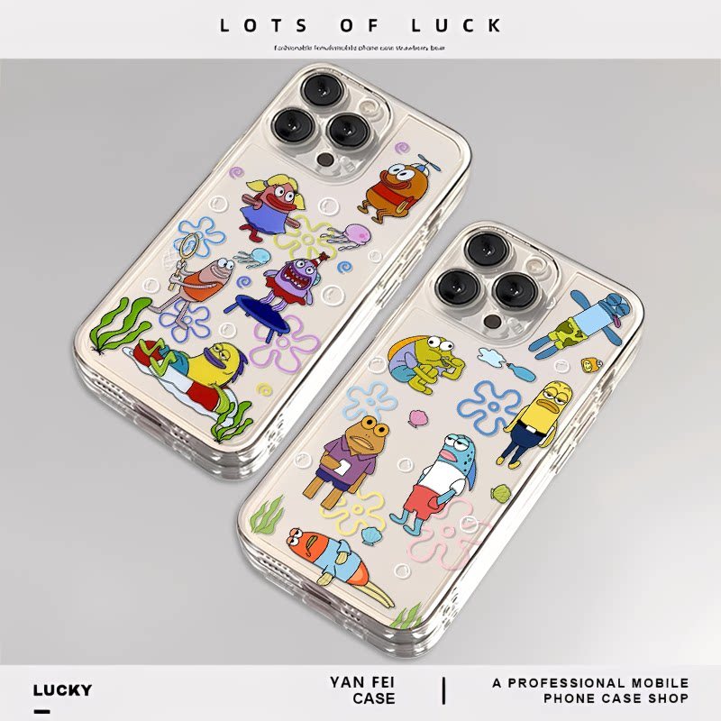 Biqibao Residents เหมาะสําหรับ iqoo13 เคสโทรศัพท์ 12 โปร่งใส neo10pro oneplus 13t/ace5 Niche 3 ตลก 1