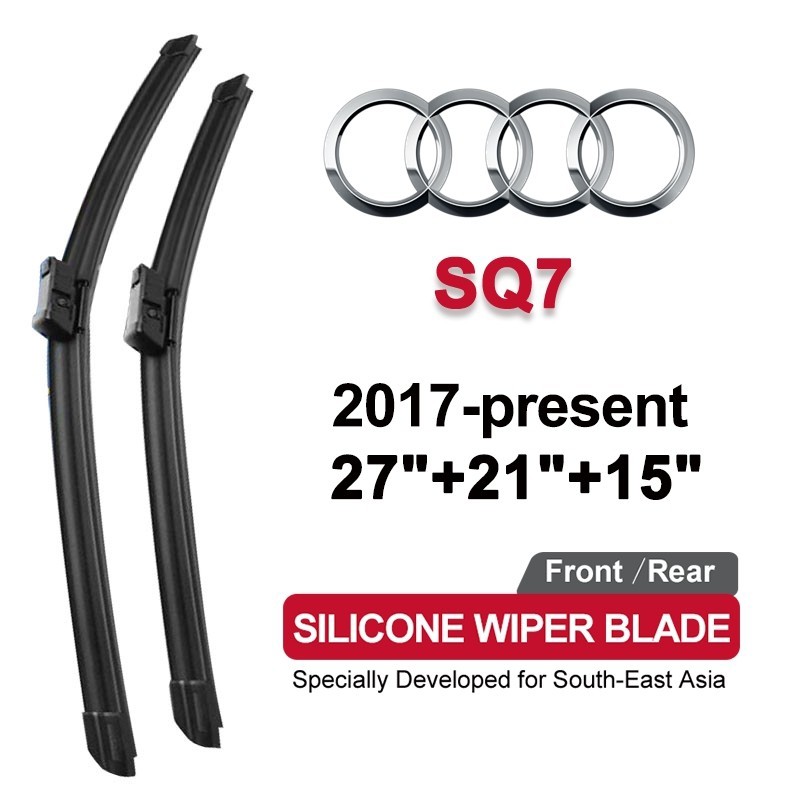 ที่ปัดน้ำฝนรถยนต์ซิลิโคน Audi SQ7 2017-ปัจจุบัน(4MB) 27/21/15 นิ้ว Audi SQ7 (4MB) ปัดเงาใส ทนทาน ปัด